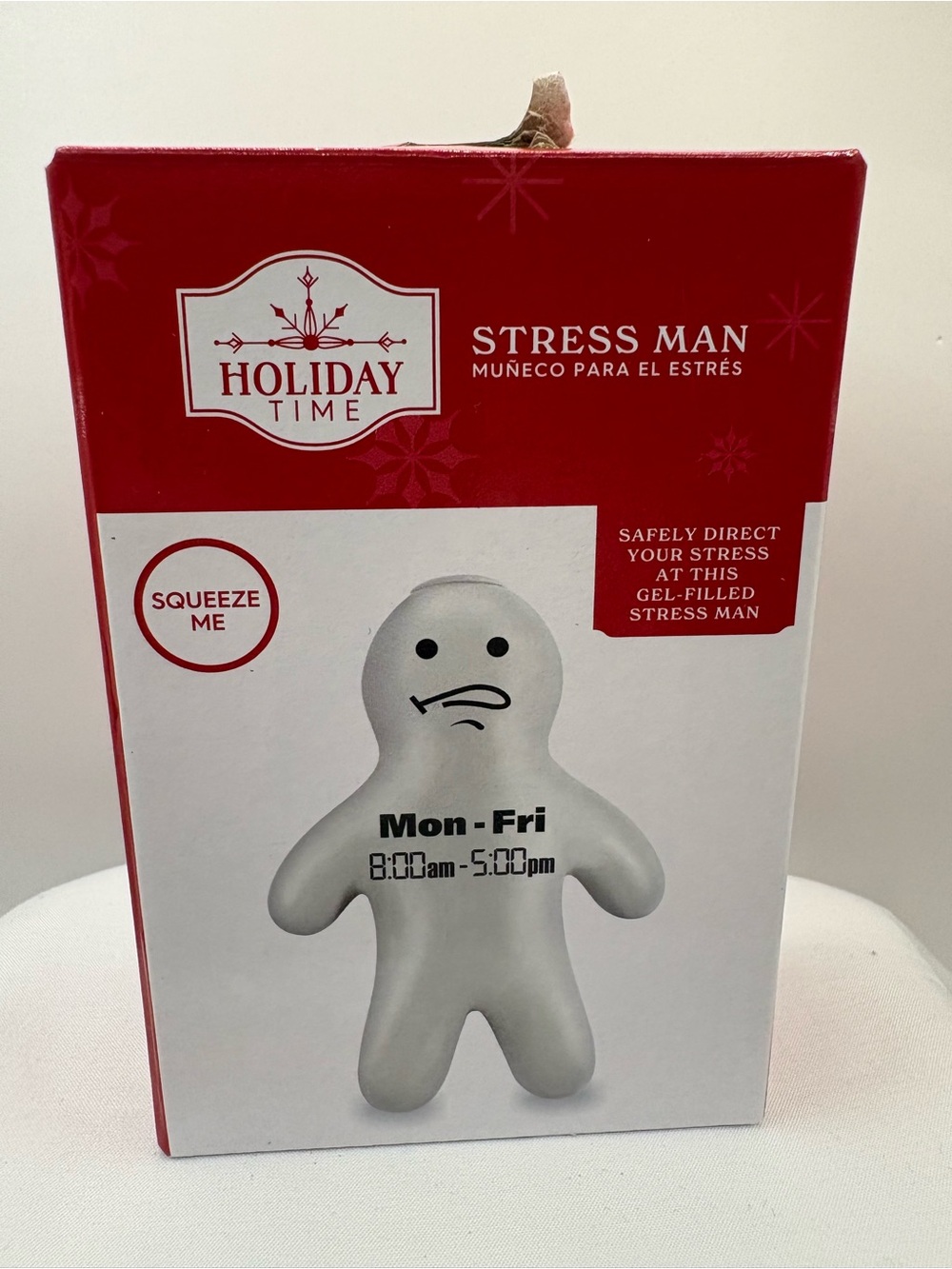 Holiday Time “Stress Man” M-F Squeeze Me Stress Reliever
